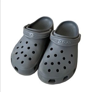Gray crocs size 7